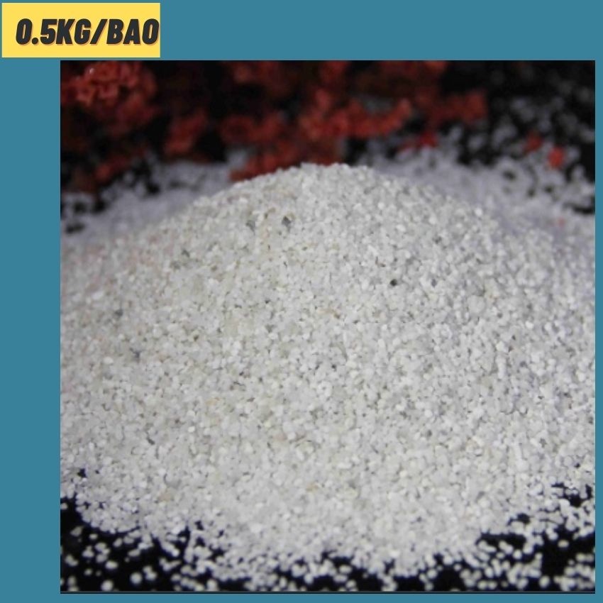 2 kg cát thạch anh lọc nước , Vật liệu lọc, trang trí bể cá, trải nền, làm thác cát trang trí bể cá