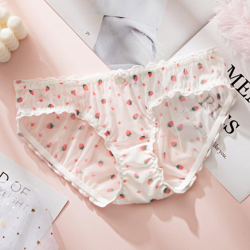 Quần lót nữ ren lưới họa tiết dễ thương mềm mịn ngẫu nhiên TADA