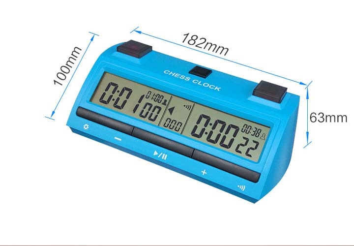 Đồng hồ thi đấu cờ PS-398 màu Xanh