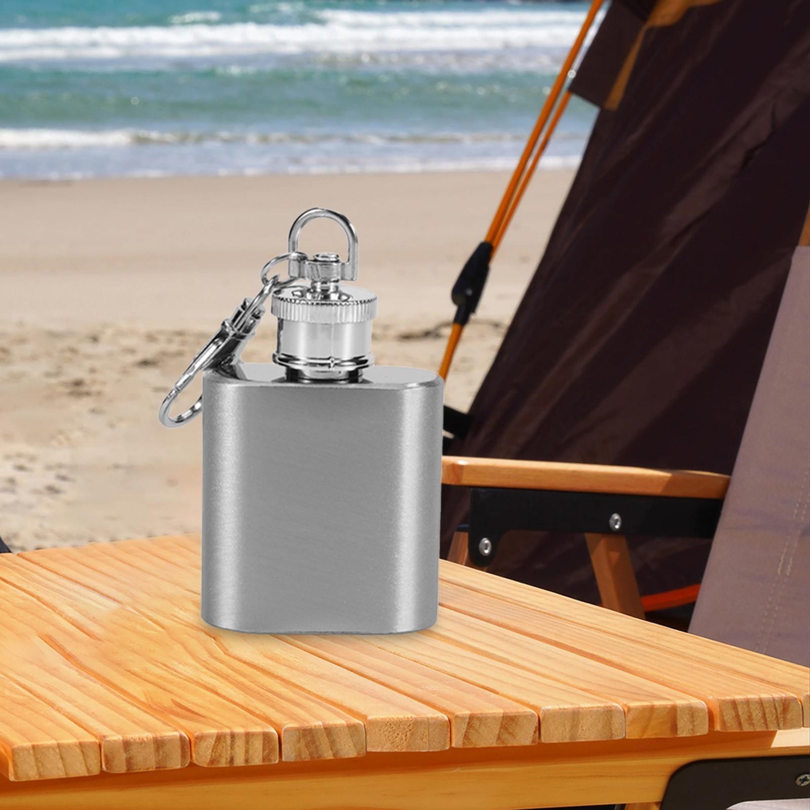 Hip Flagon Stainless Steel Pot Drink Bottle for Hiking Travel Men Indoor and Outdoor Barbecue
