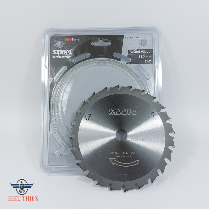 Lưỡi cắt gỗ hợp kim 180mm 24 răng SENKA