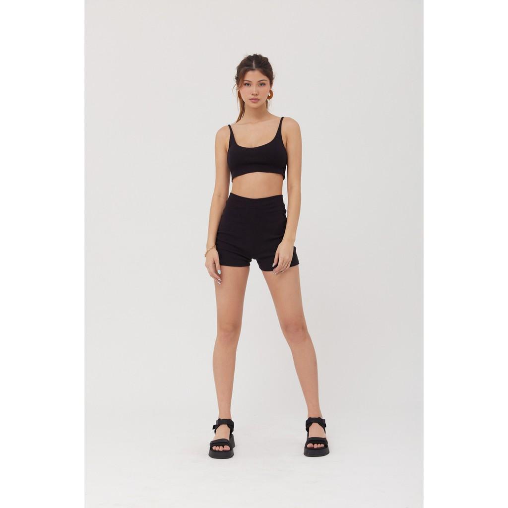 là min - Quần Black Knit Shorts