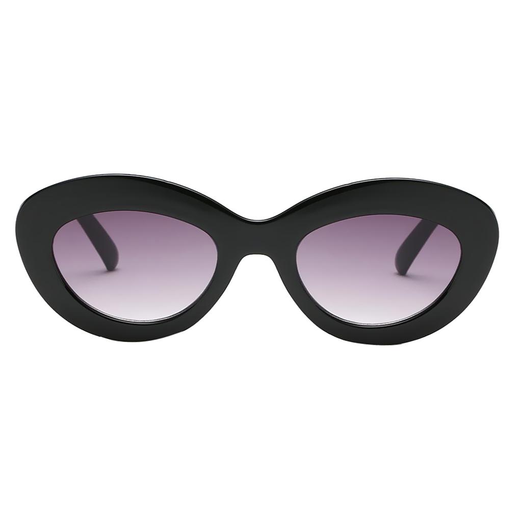 Vintage Anti-UV Oval Sunglasses Shades Plastic Frame Glasses Eyewear 01