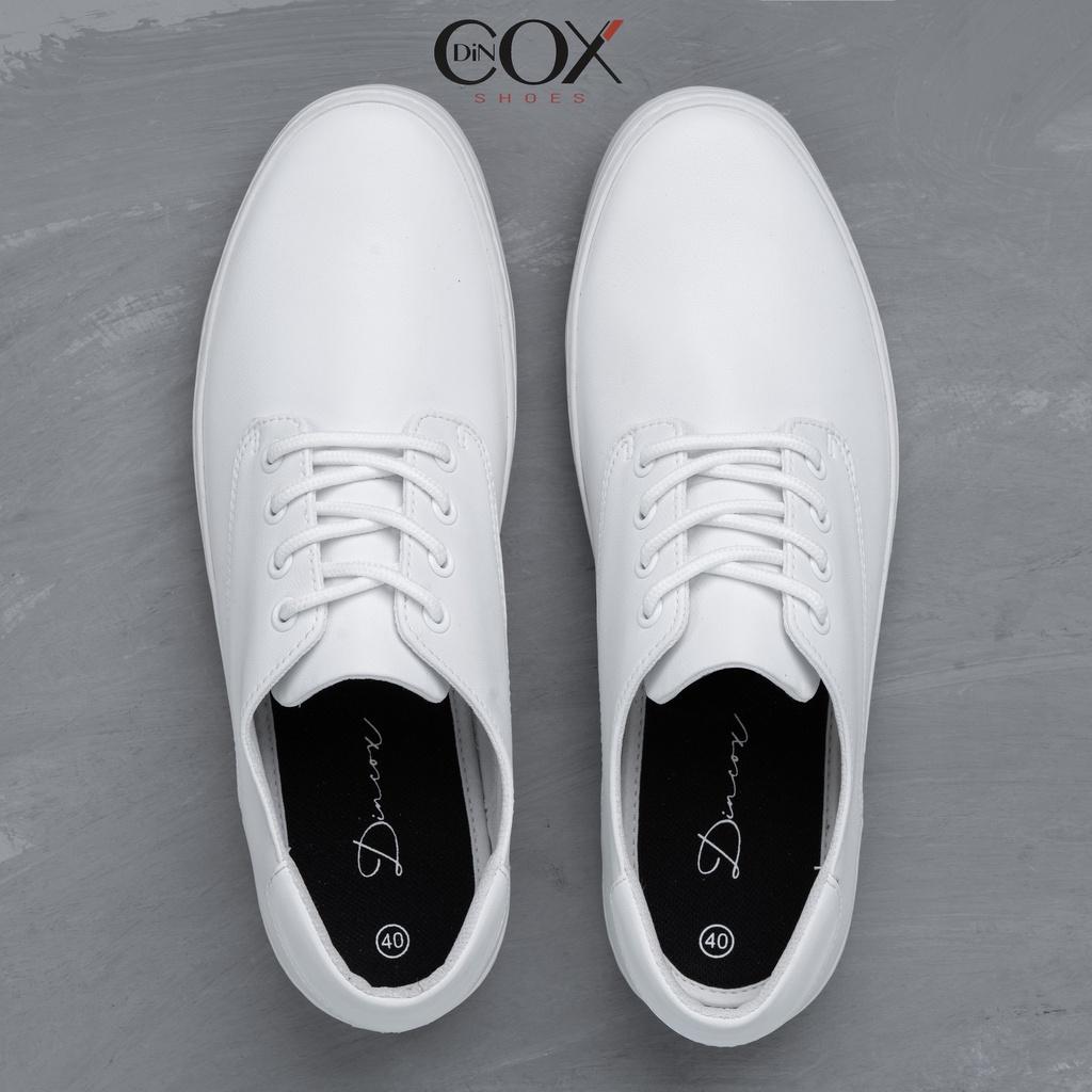 Giày Sneaker Da Nam DINCOX E11 Sang Trọng Lịch Thiệp White