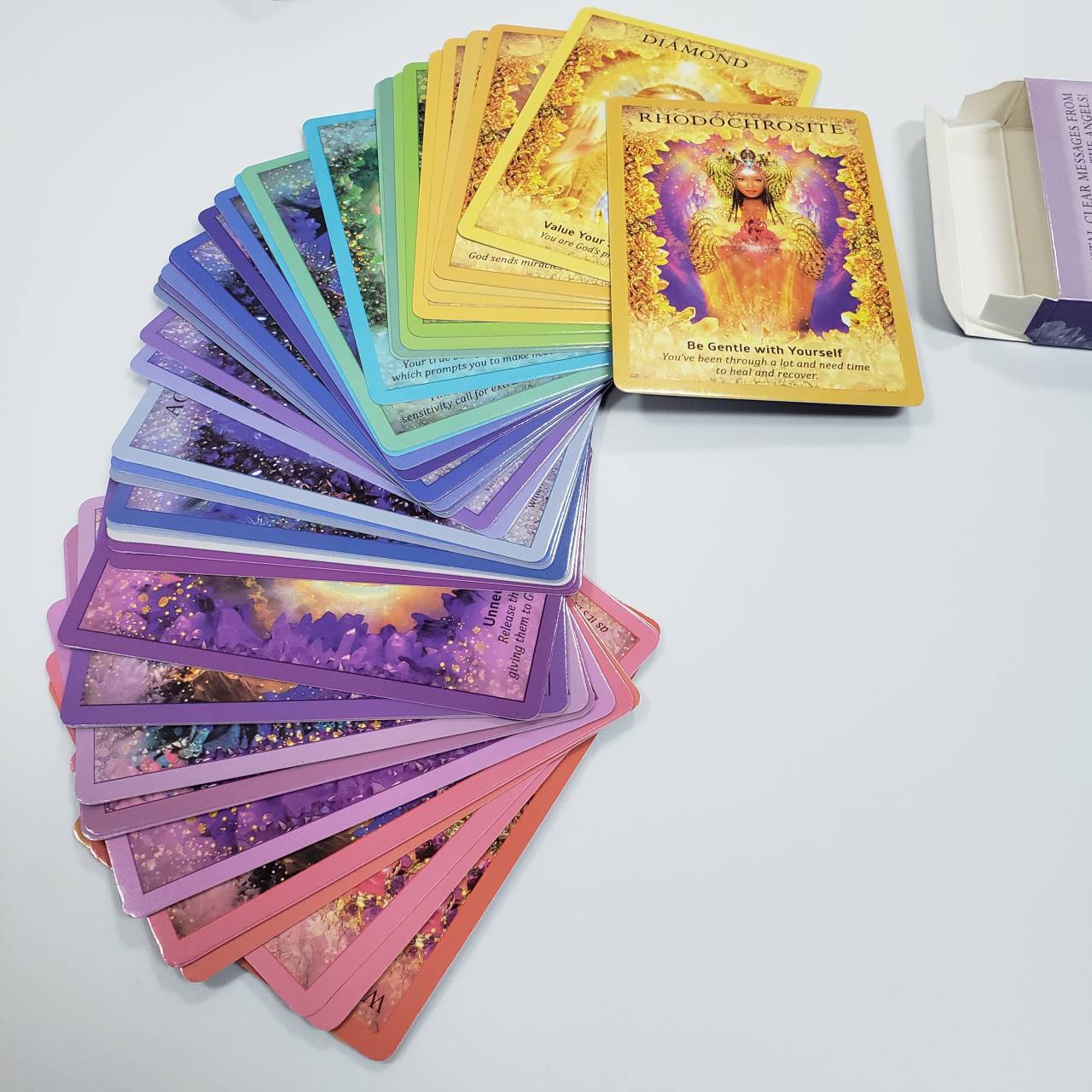 Bộ Bài Bói Tarot Crystal Angels Oracle Card Deck Cao Cấp Đẹp