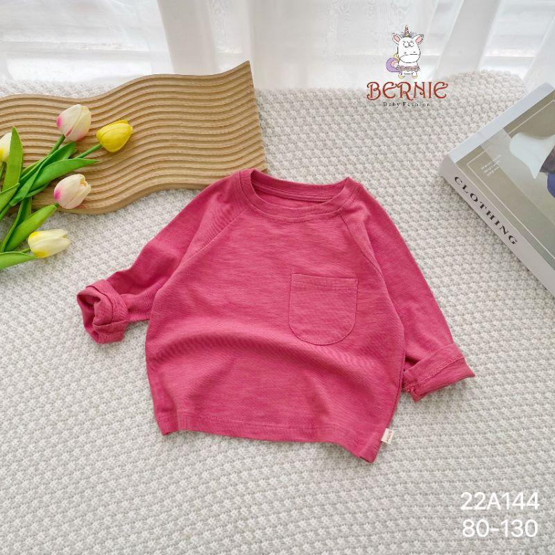 Áo thun dài tay cho bé gái, chất liệu cotton xước mềm mại thoáng mát