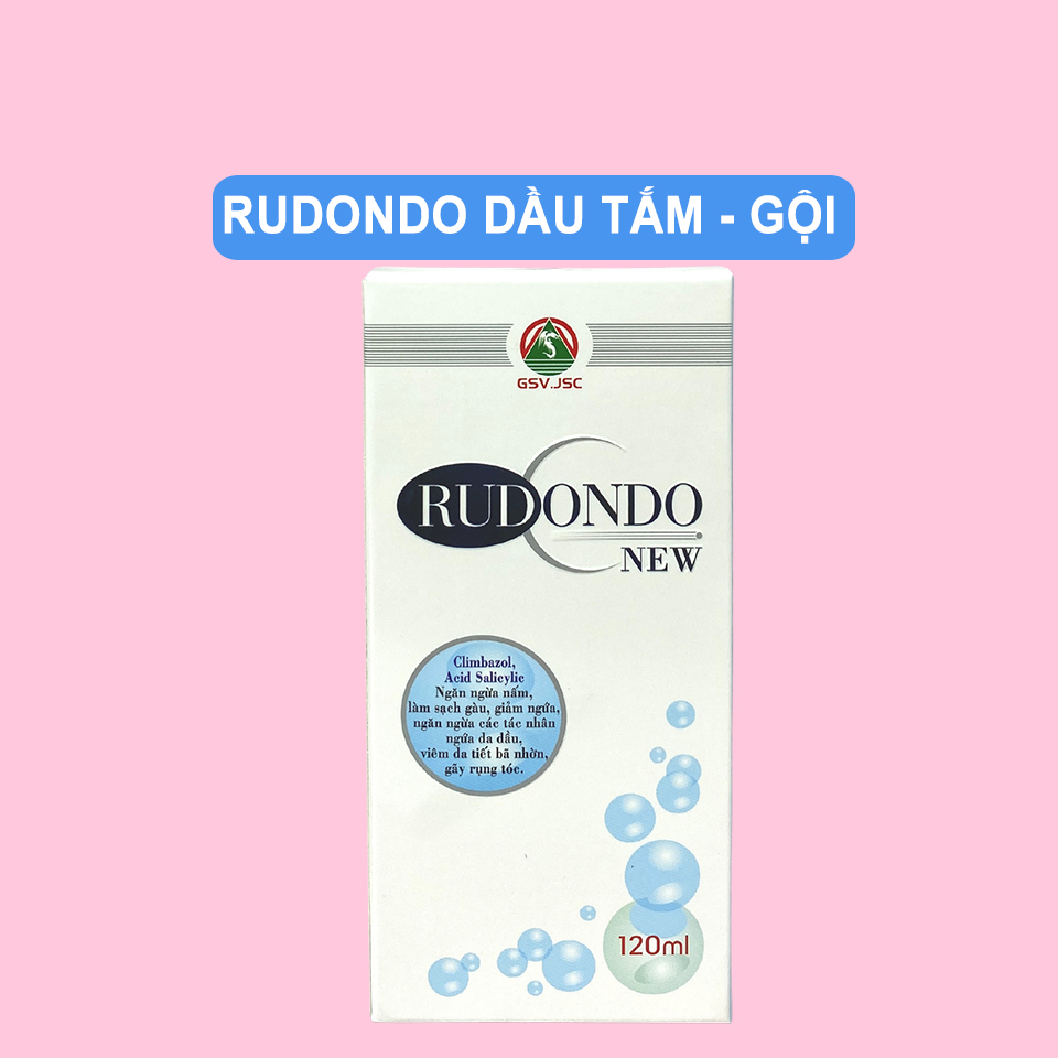 Rudondo New 120ml - Dầu Tắm Gội Ngừa Nấm, Sạch Gàu 100ml - Quablue