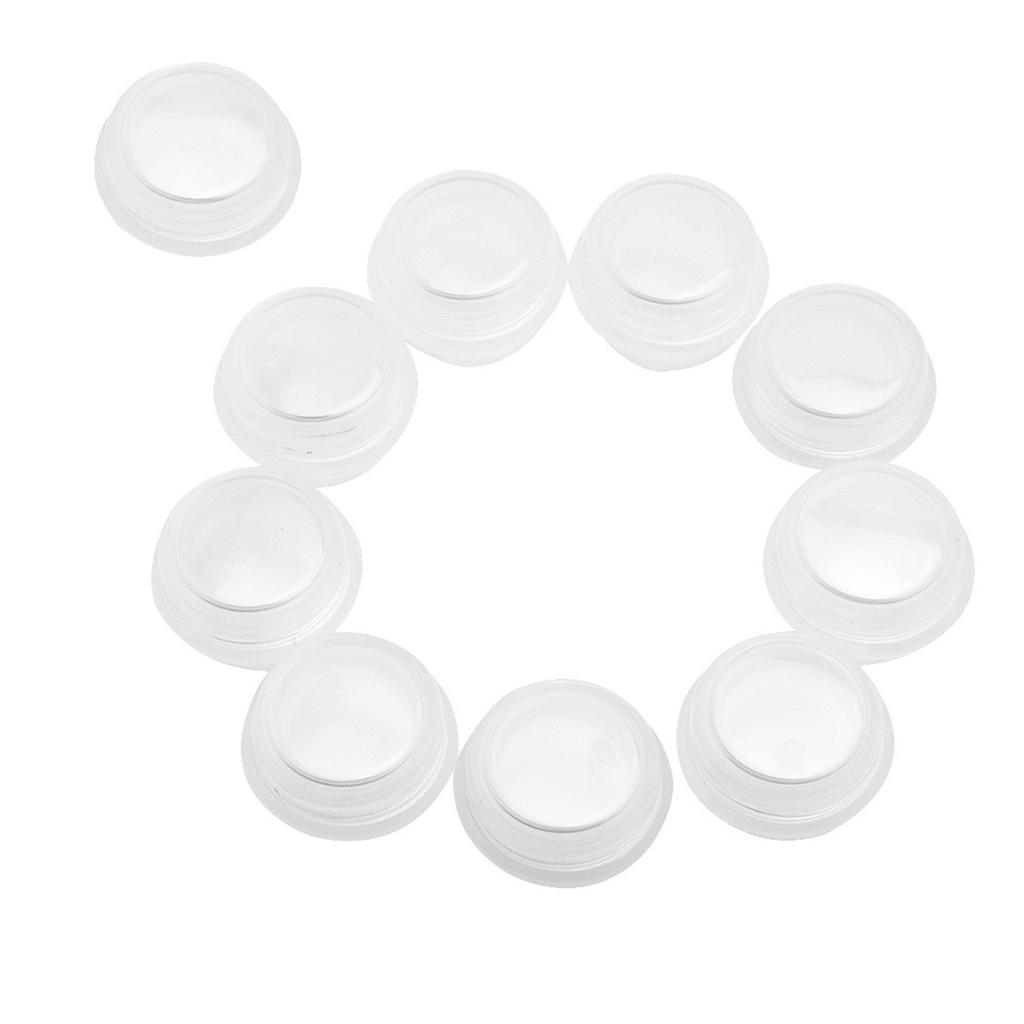 10PCS Cosmetic Empty Jar Pot Makeup Cream Lip Balm Container Box Tube Bottle Plastic Portable Refillable