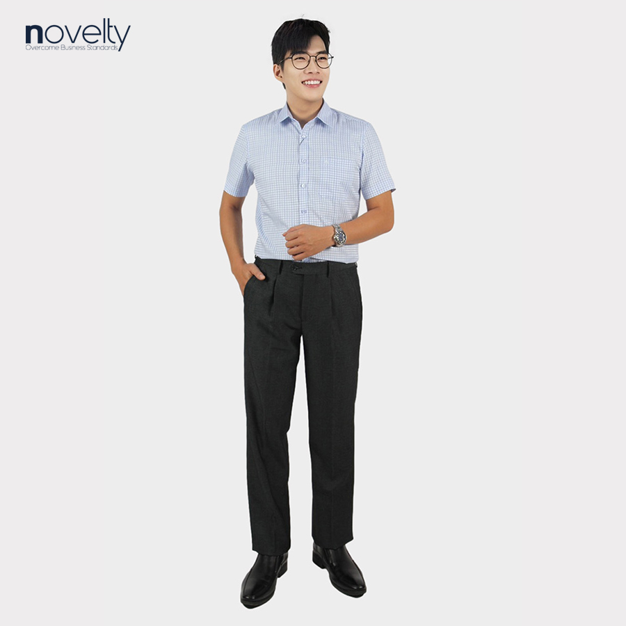 Áo sơ mi nam ngắn tay Novelty Regular fit hoa văn NSMMINMTCR220924N