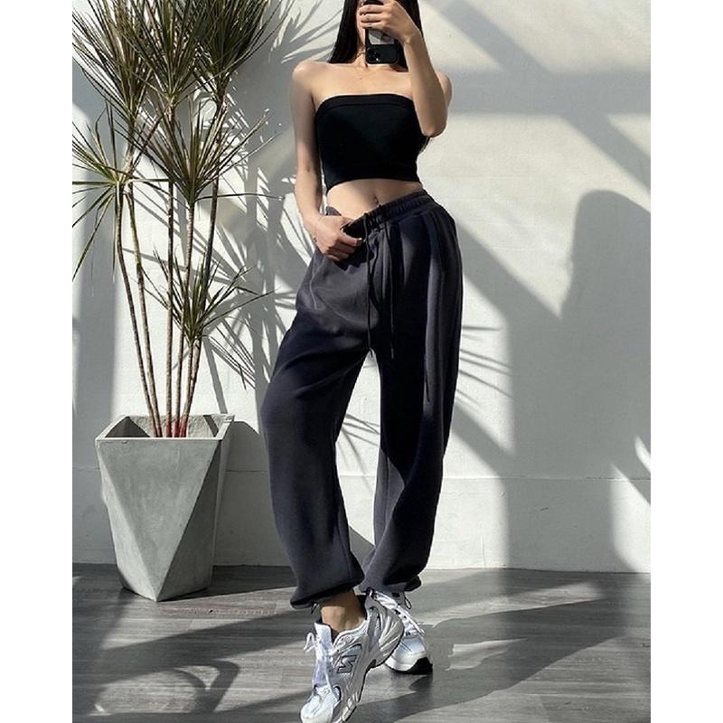 Quần Jogger Thể Thao Nữ Quần tập thể thao Jogger bo cổ chân, chun bụng, Không túi sau