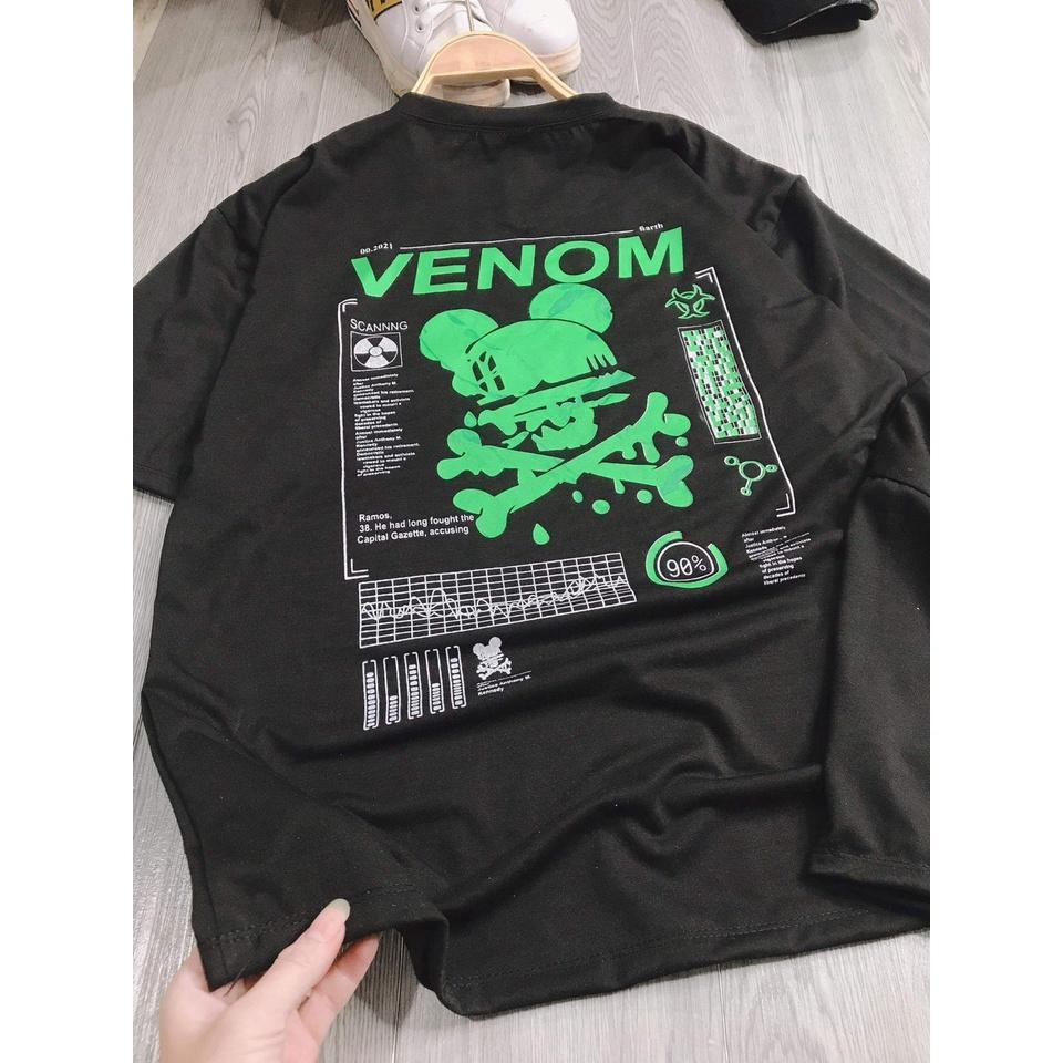 Áo Phông Đen Venom Nam Nữ Cộc Tay Dáng Rộng