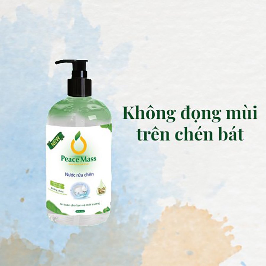 Combo Sản Phẩm Gốc Thực Vật NRTC1 Peace Mass Nước Rửa Tay 340ml + Nước Rửa Chén 500ml (Thuộc nhóm Sản phẩm Lành tính / Hữu cơ)