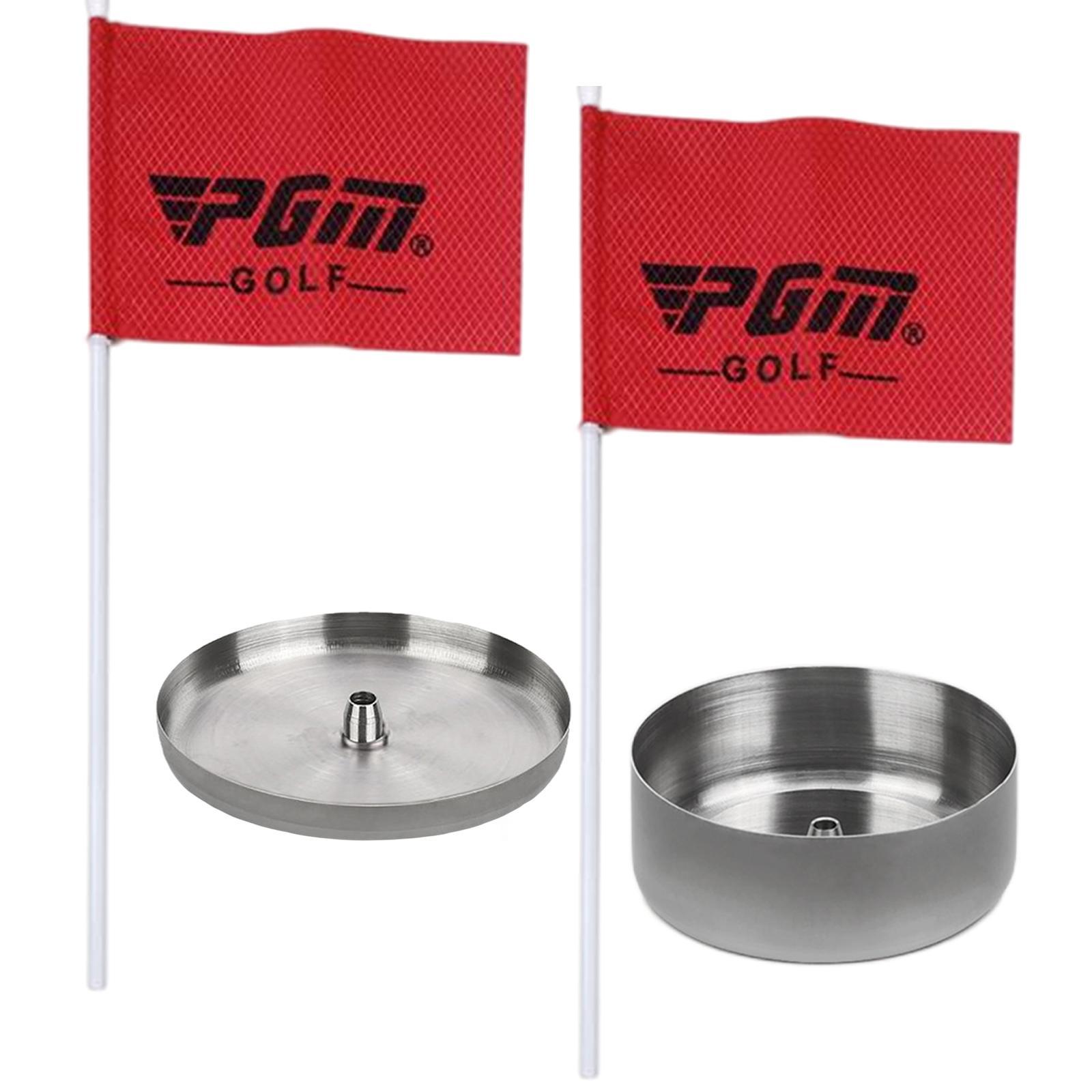 Golf Green Hole Cup Cờ Cờ Cờ Cờ Thực hành Nhấn Công cụ đào tạo Color: 4cm