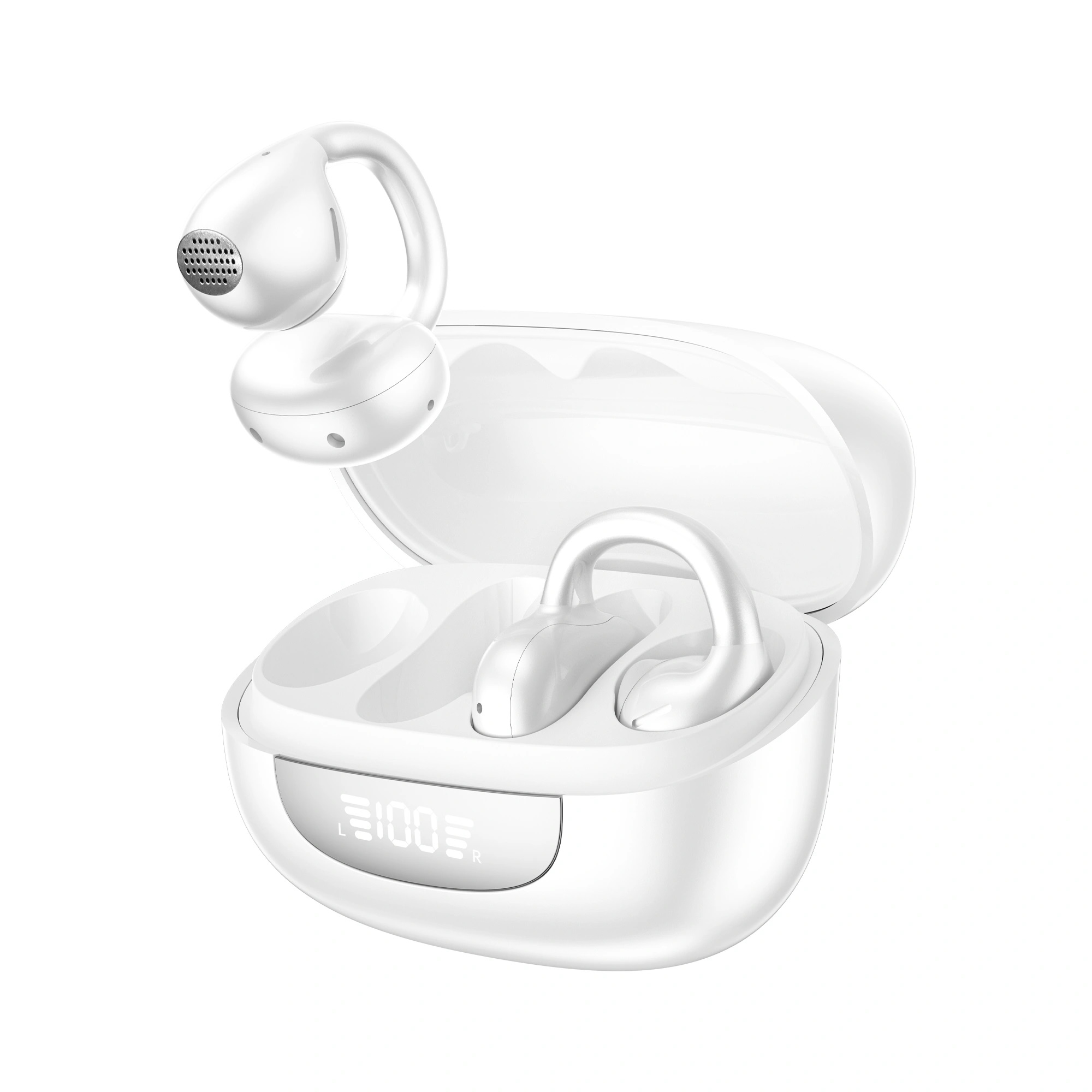 Tai nghe thể thao Open-Ear bluetooth 6.0 WIWU OpenBuds O301 Open-Ear - Âm Thanh 360° Driver 11mm - 4 Mic ENC - Pin 56 Giờ - Chống Lọt Âm DS3.0 - Chống Nước IPX5 - Hàng nhập khẩu