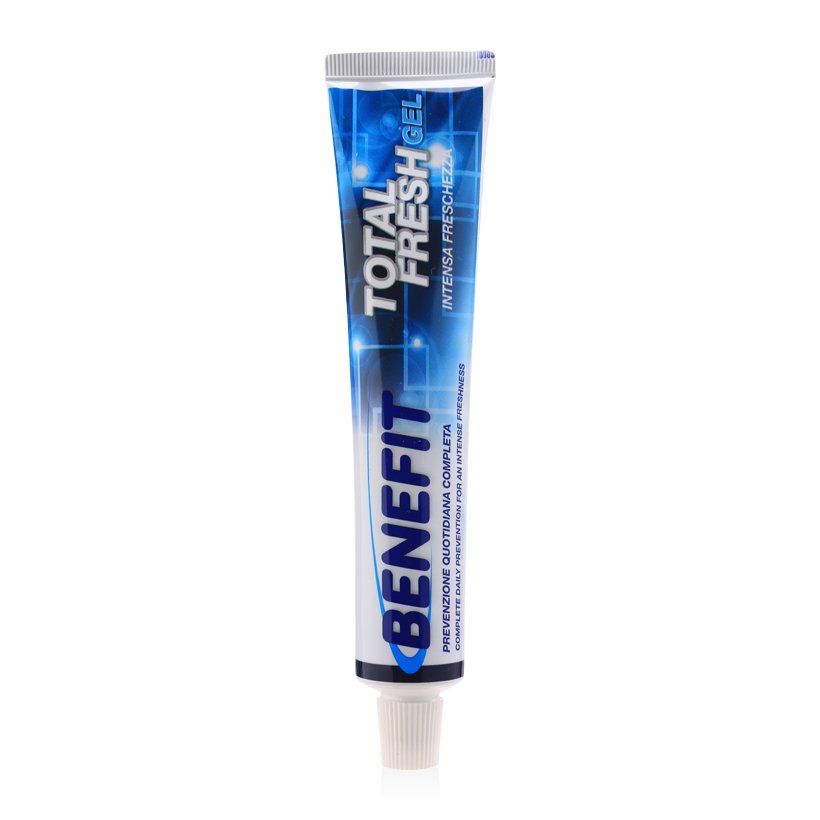 Kem đánh răng giảm ê buốt dạng gel Benefit Total Fresh Gel 75ml tặng kèm móc khóa
