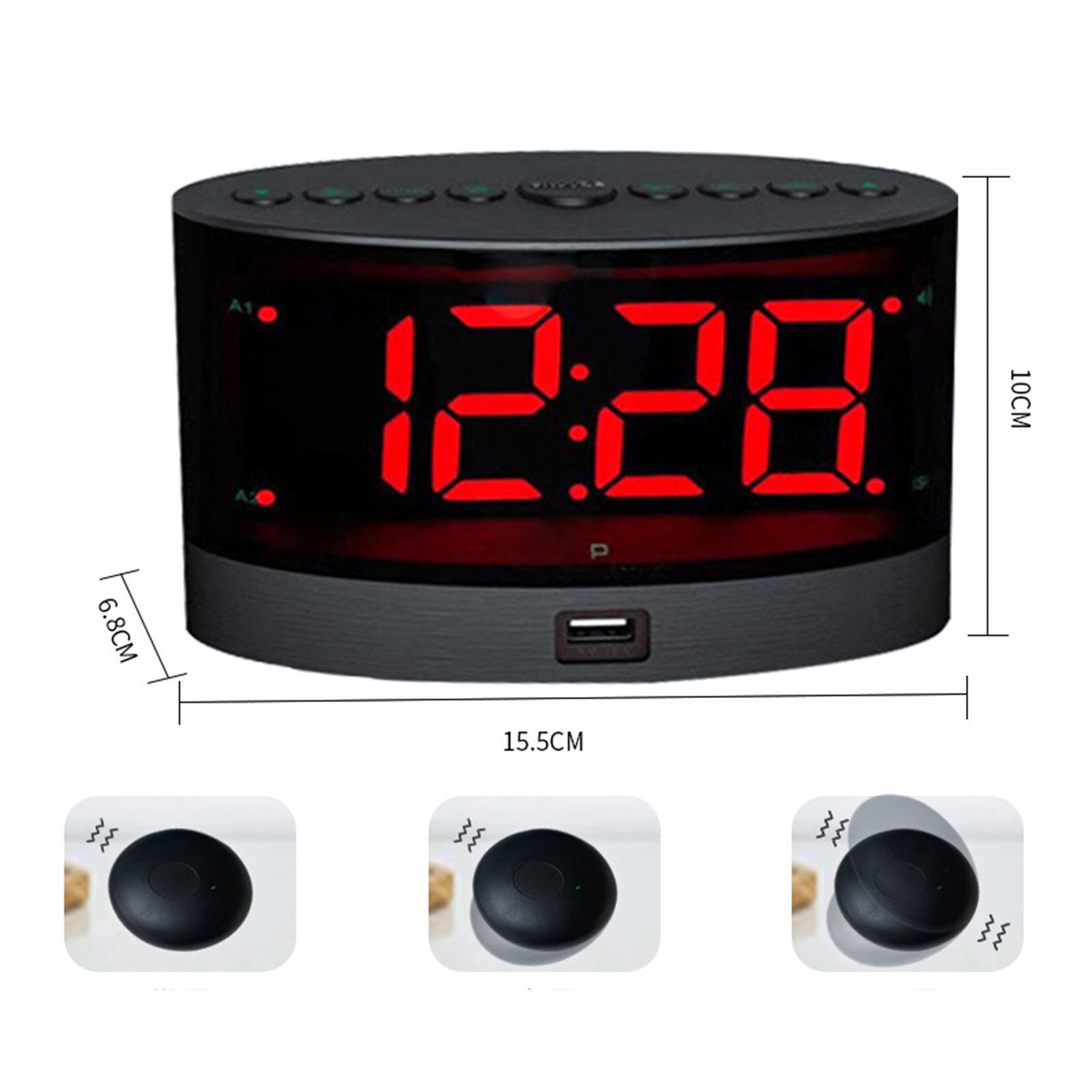 Vibrating Alarm Clock with A USB Charging Port for Home Decoration