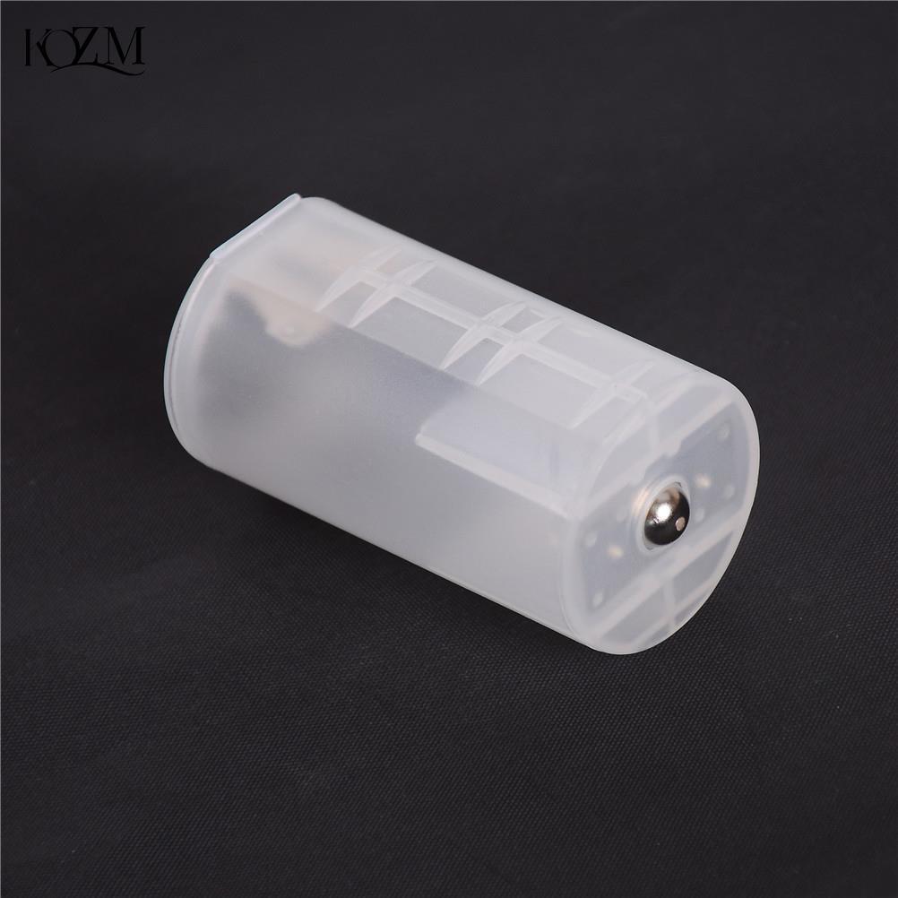 1 Cái Trắng 2 AA Đến D Kích Thước Pin Chuyển Đổi Adapter Switcher Bộ Chuyển Đổi Trắng Giá Sỉ