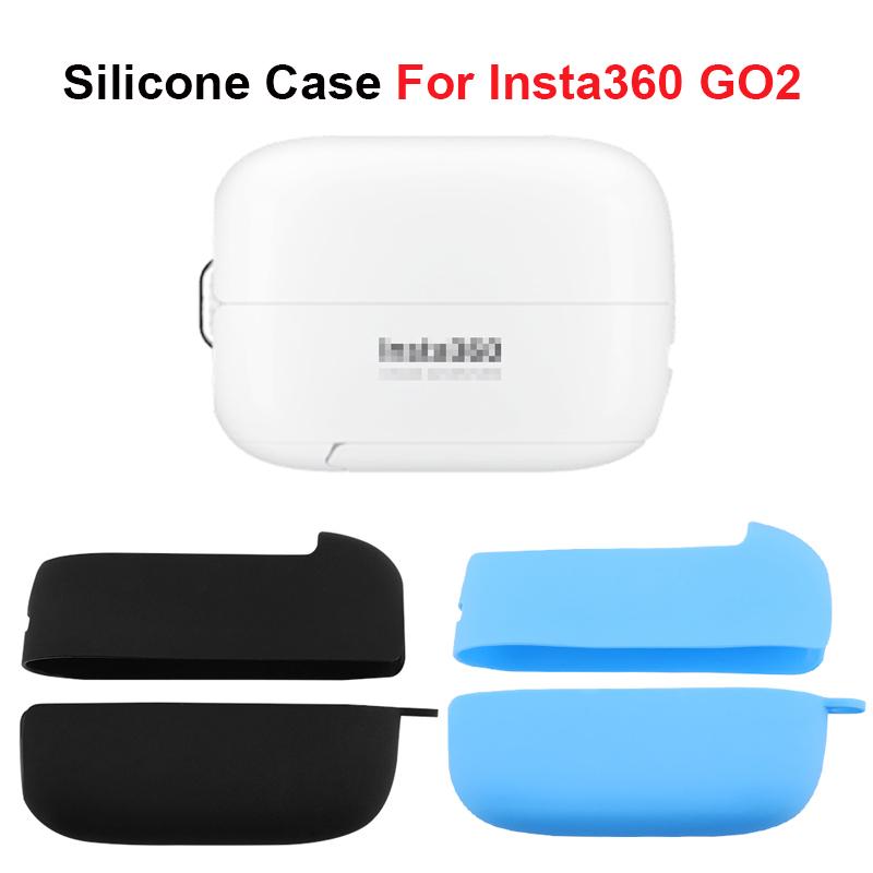 Hộp Sạc Ốp Lưng Dẻo Silicone Bảo Vệ Cho Insta360 GO 2 Ngón Tay Cái Camera Nắp Bảo Vệ Chống Trầy Xước Ổn Định Phụ Kiện