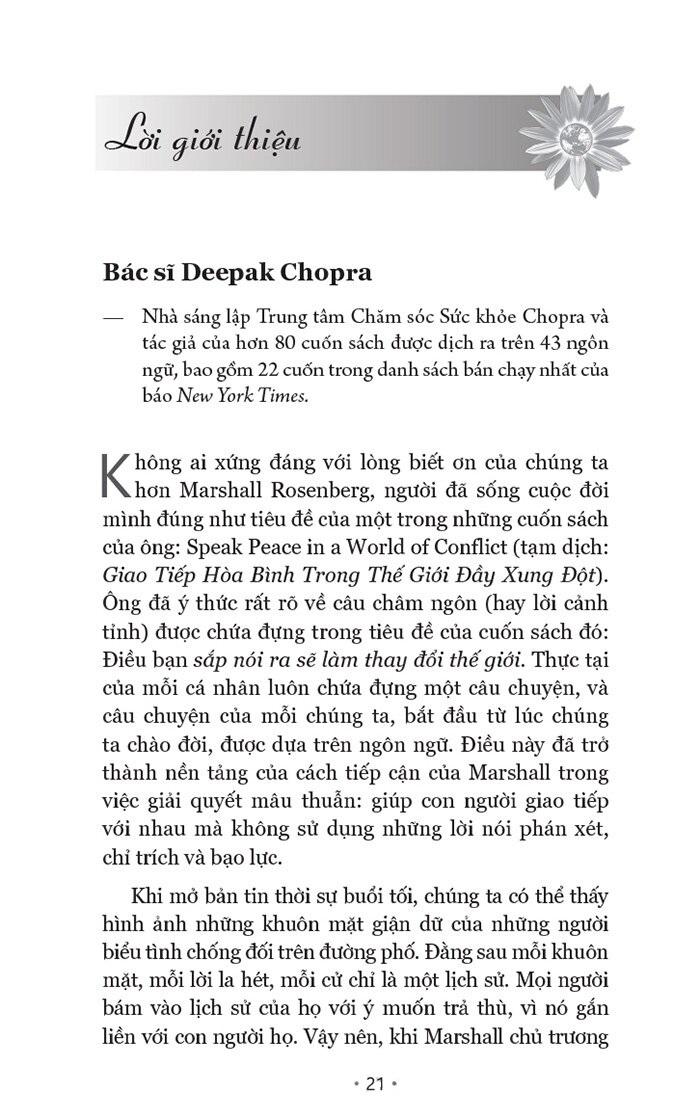 Giao Tiếp Bất Bạo Động - Ngôn Ngữ Của Lòng Trắc Ẩn