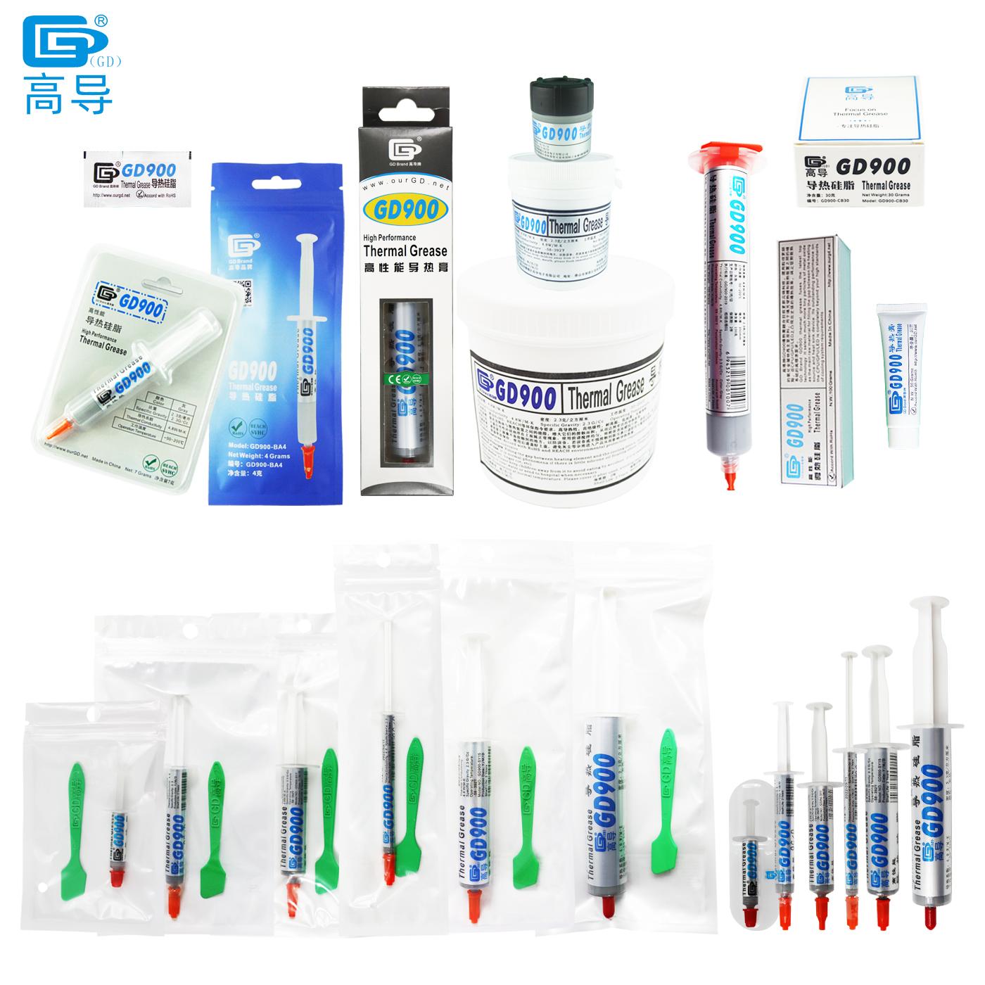 Trọng lượng ròng 0,5/1/3/4/7/15/30/100/15/1000 GRAM GD900 Mỡ nhiệt dán thạch cao SOM