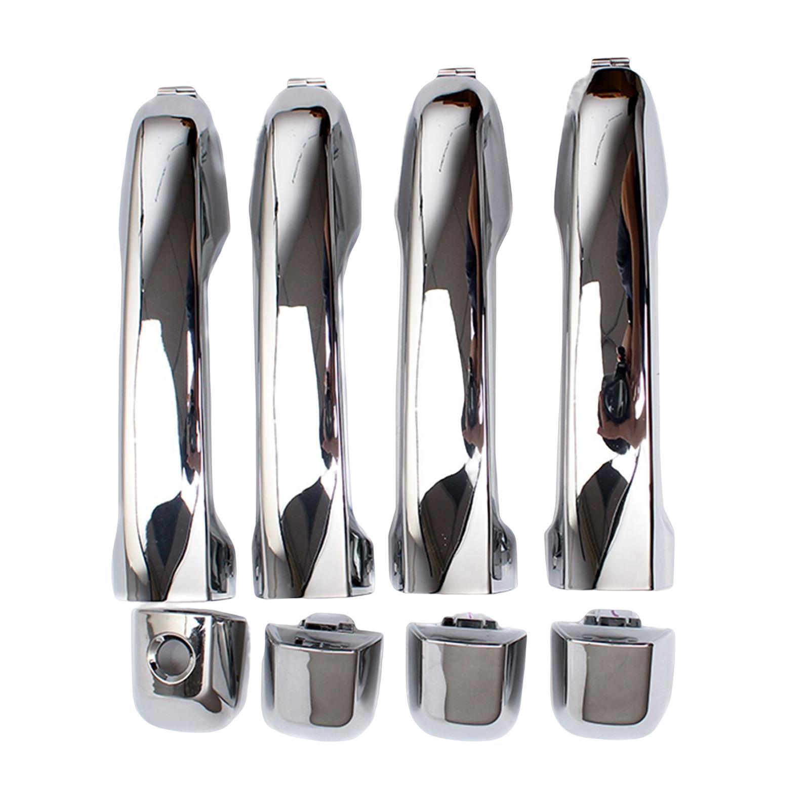 4x Door Handles 69210-02081 with 4x Covers Replacement Left Right Accessory