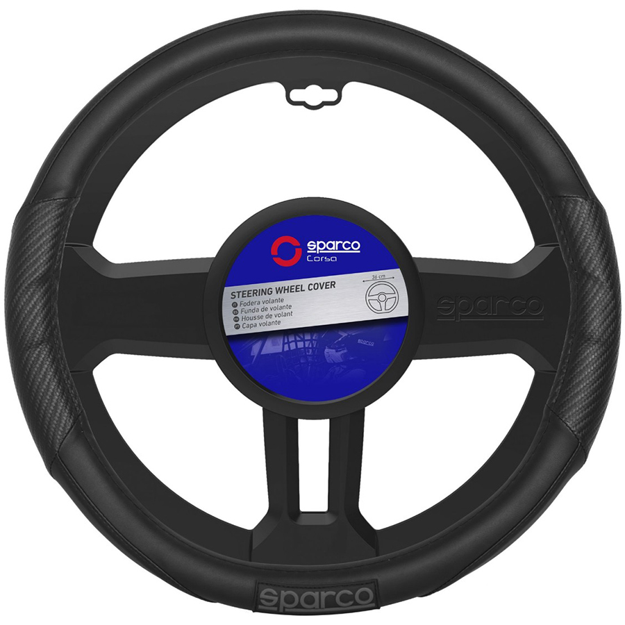 Bọc Vô Lăng SPARCO SPS104BK - Hàng Chính Hãng