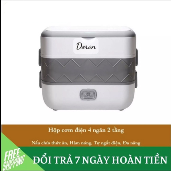 Hộp cơm điện hâm nóng và nấu chín thức ăn DORON- Hàng Nhập Khẩu