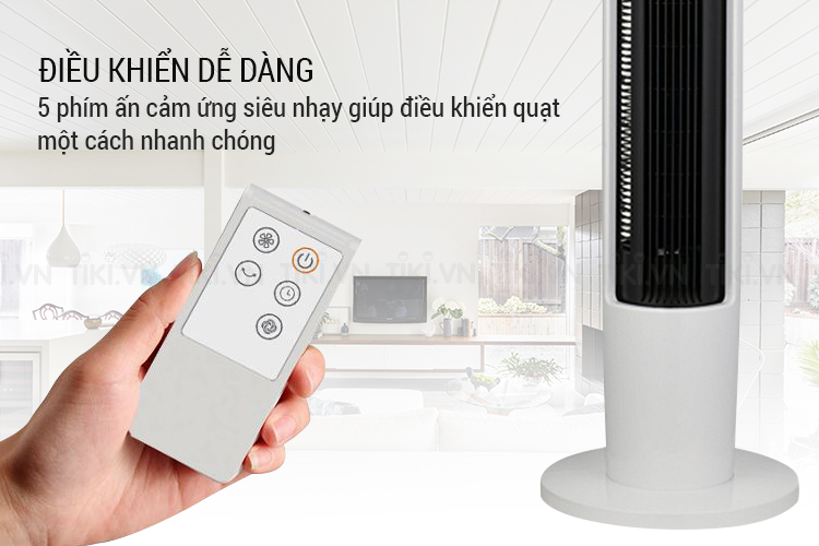 Quạt Tháp Tiross TS9181 - Trắng - Hàng chính hãng