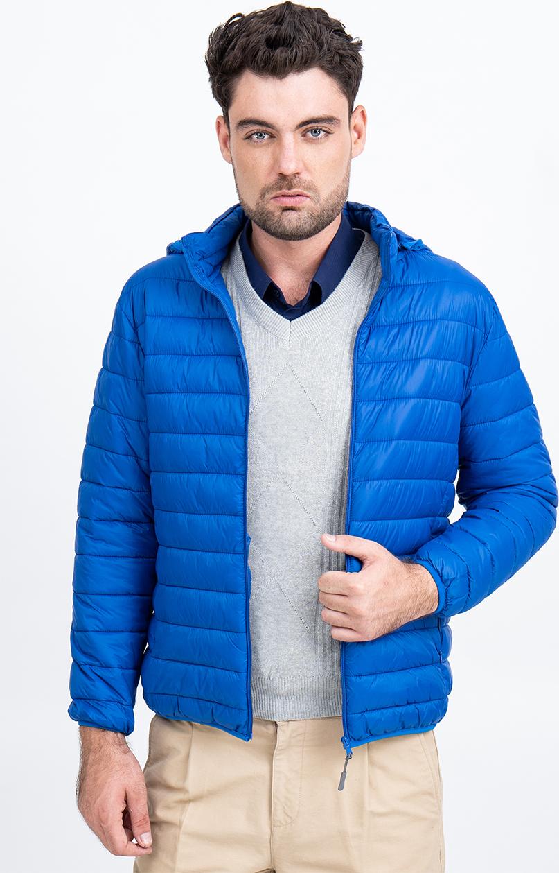 Áo Jacket nam Novelty 03 lớp lông vũ màu xanh Coban NJKMMTMNLR1805274