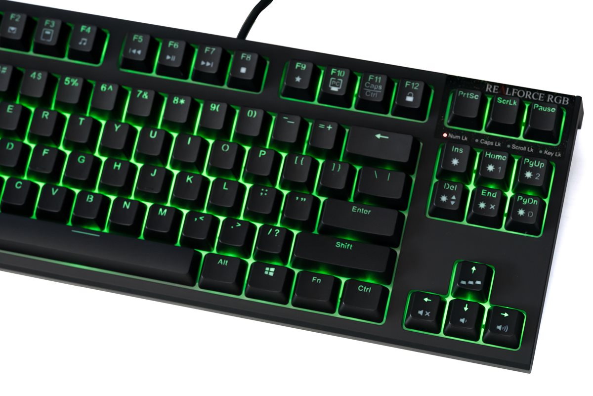 Bàn phím cơ Realforce R2 RGB Tenkeyless 45g - Hàng Chính Hãng