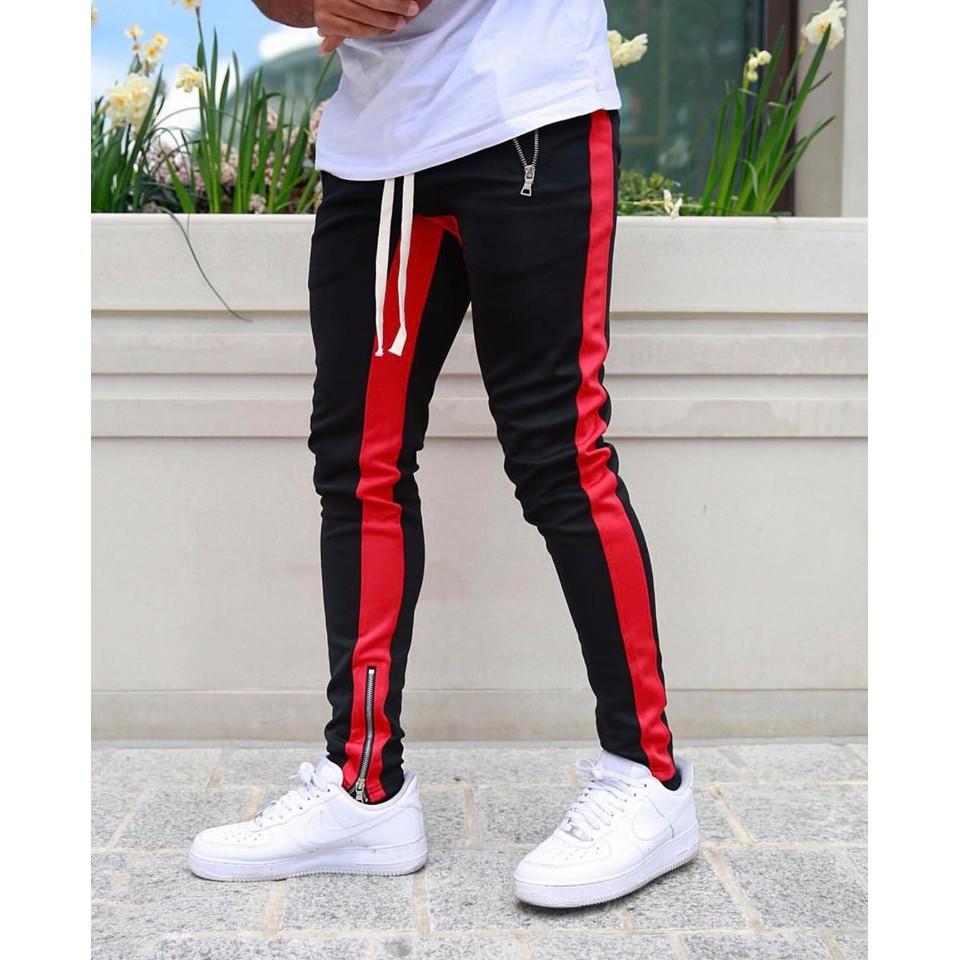 Quần track pants zipper 2 line cực chất