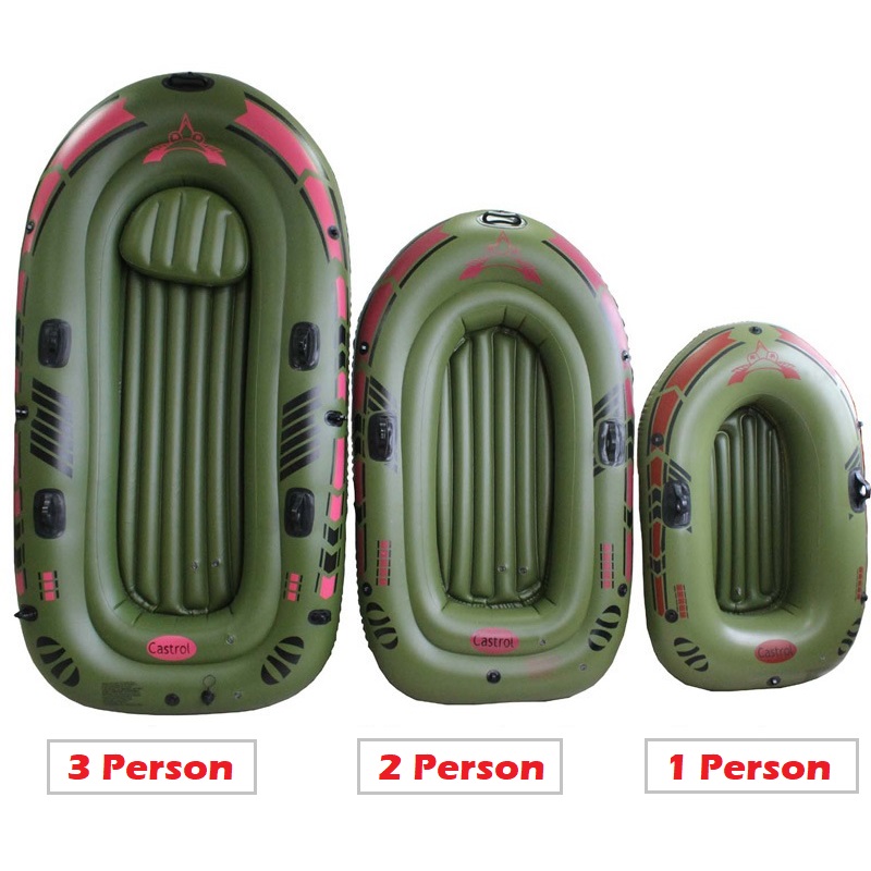 Thuyền phao Kayak cho 2-3 người, thuyền bơm hơi đi câu cá POKI