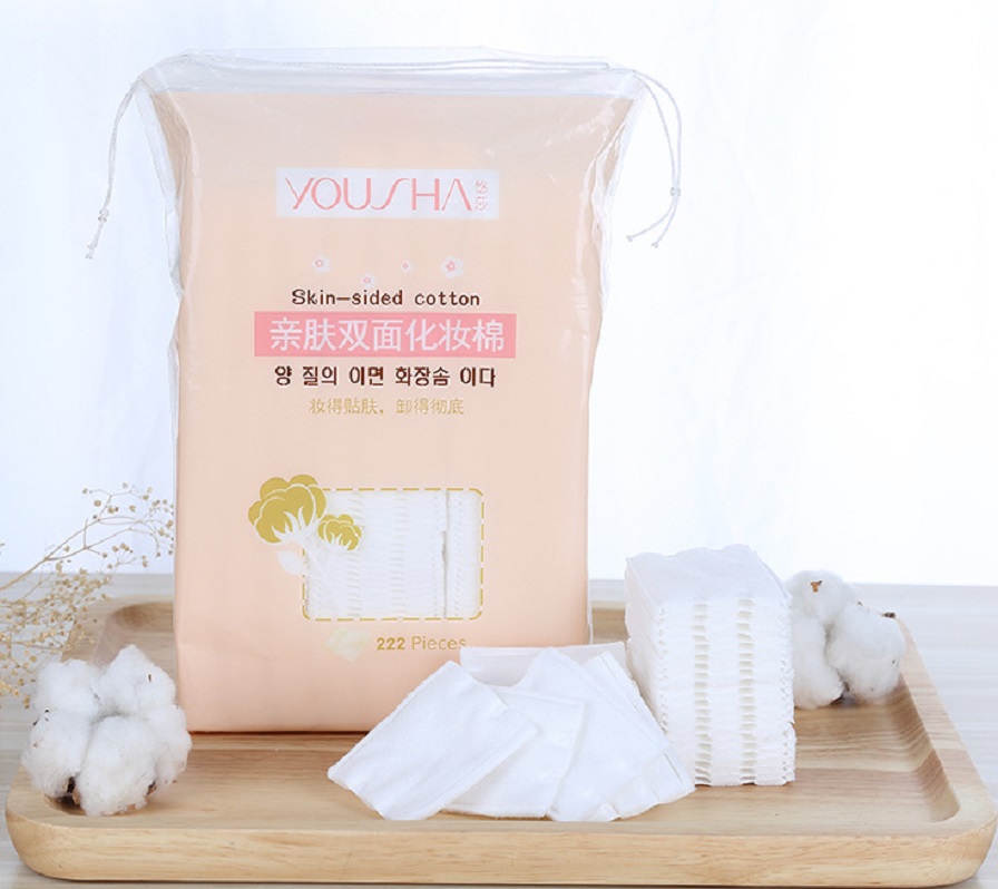 Túi 222 Bông Cotton Pads 100% Tự Nhiên An Toàn Mềm Mại - Hàng chính hãng