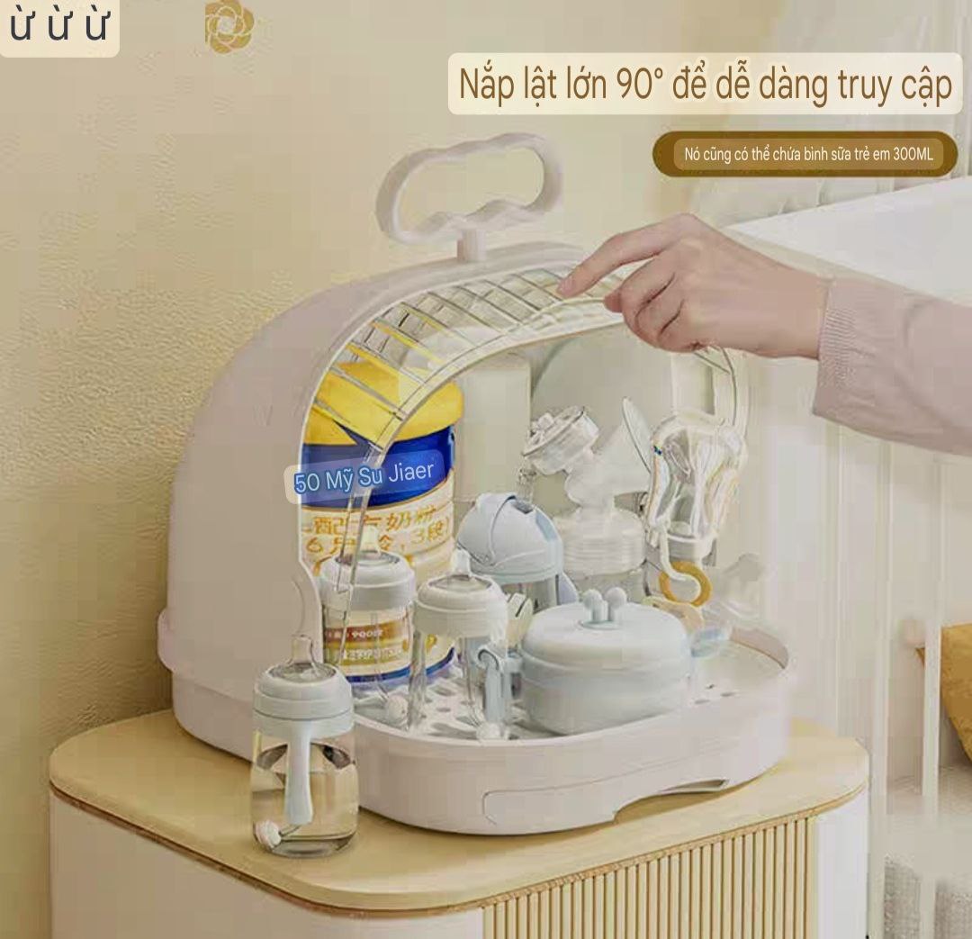 kệ khay úp ly úp sữa có nắp đậy và khay hứng nước hàng mới nhất cao cấp