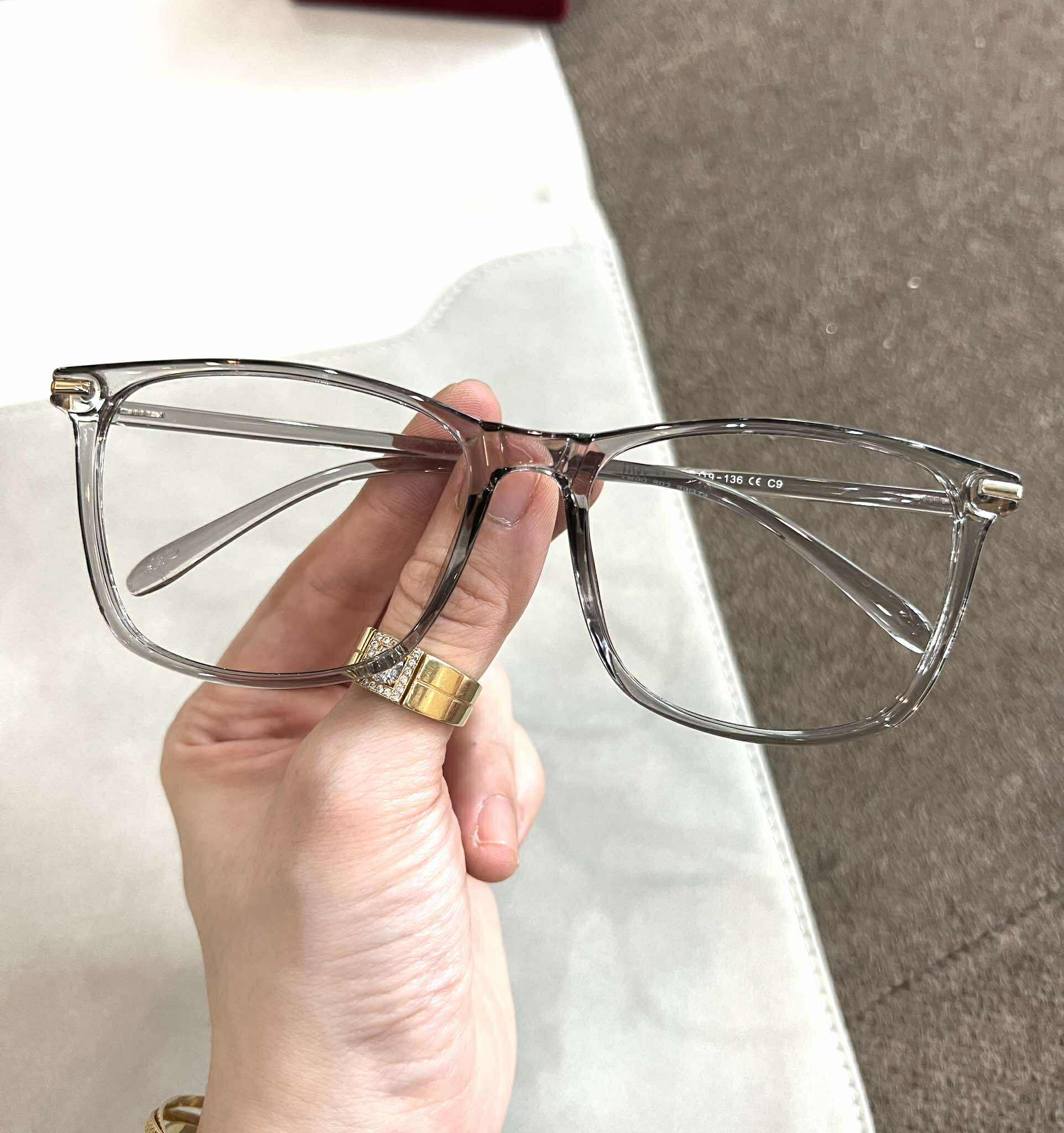Kính Mắt vuông to gọng nhựa dẻo siêu bền, siêu nhẹ ulzzang Hàn Quốc
