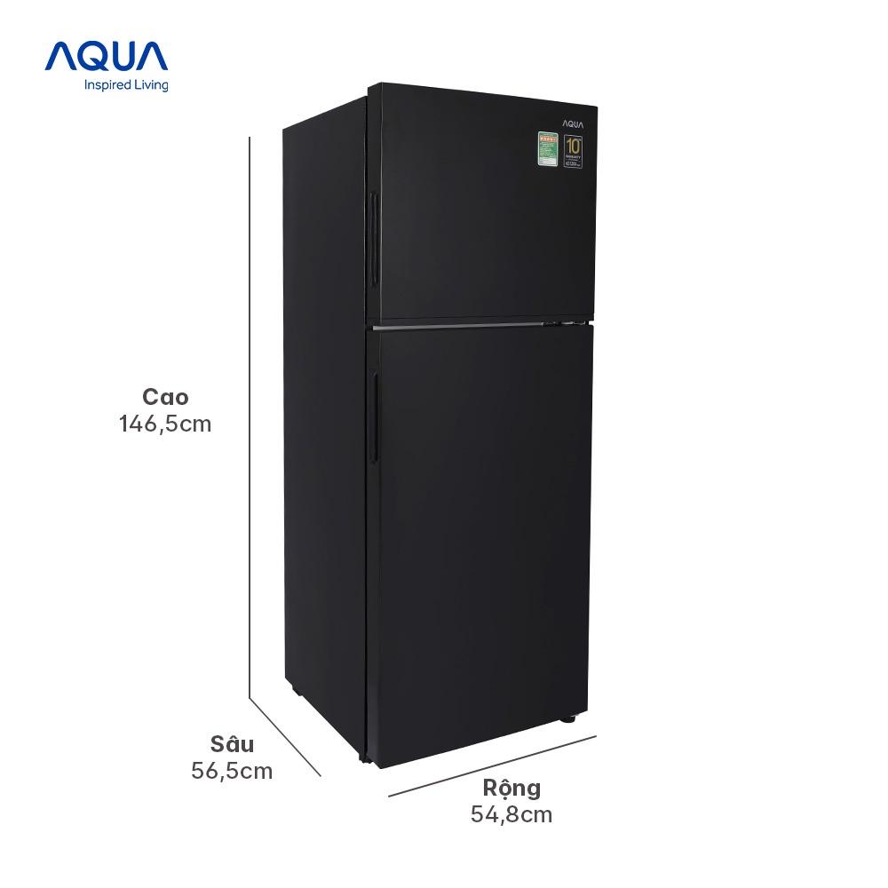 [Freeship Toàn Quốc - Bảo hành chính hãng 2 năm] Tủ Lạnh Ngăn Đông Trên Aqua 211L Twin Inverter AQR-T238FA(FB). - Ngăn đông mềm -1 độ C - Deo Fresh