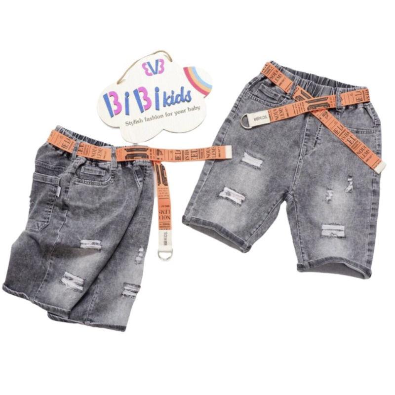 Quần jean ngắn short sọt BiBiKids JN001