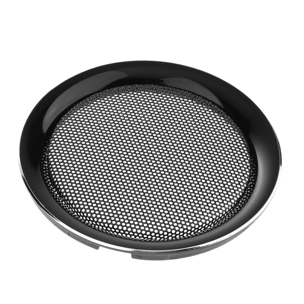 6.5 Inch Speaker Grills Cover Case for Speaker Mounting Home Audio DIY - 177mm Outer Diameter Black