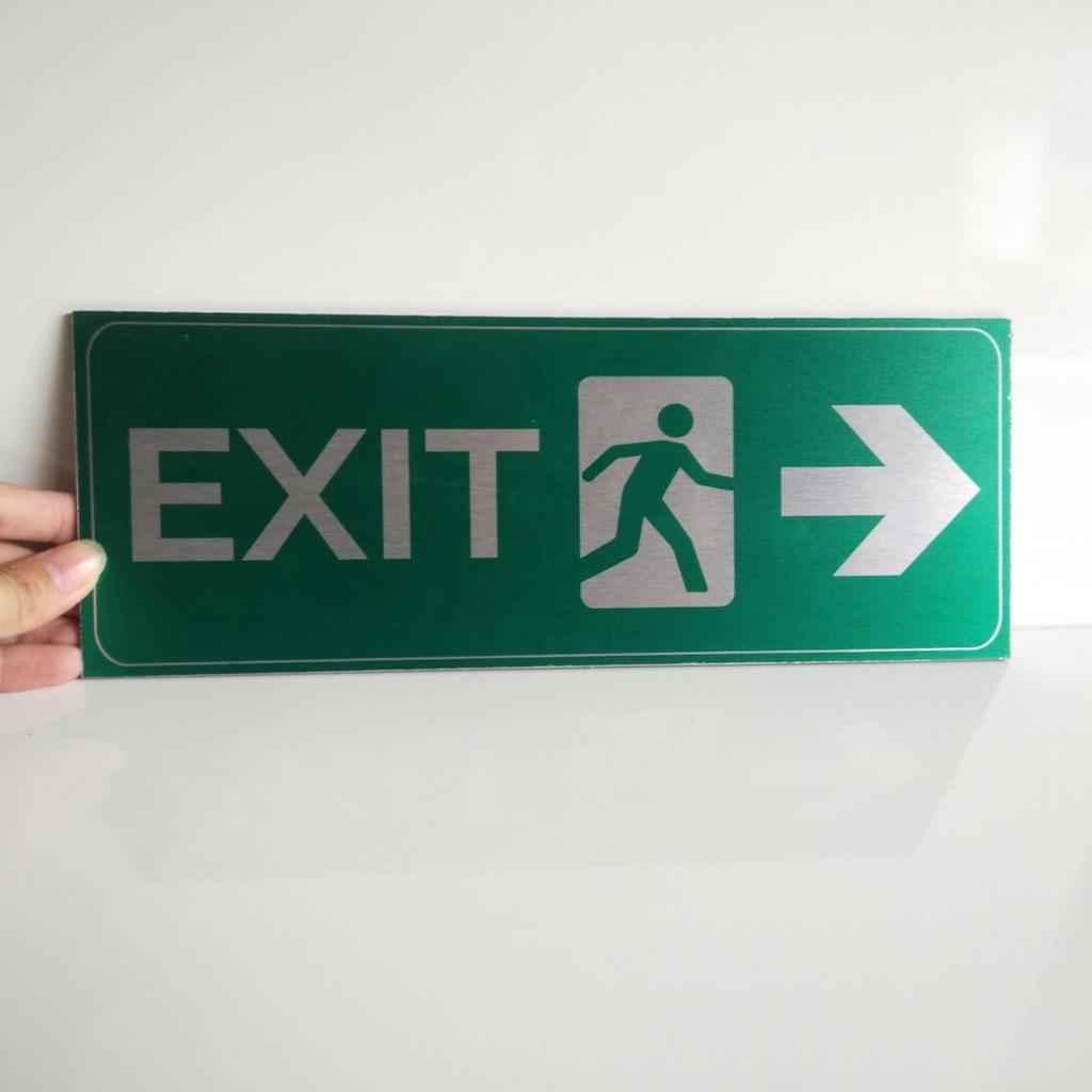 Bảng Exit, bảng thoát hiểm, bảng chỉ dẫn lối thoát, bảng khẩn cấp in trực tiếp giá cực rẻ