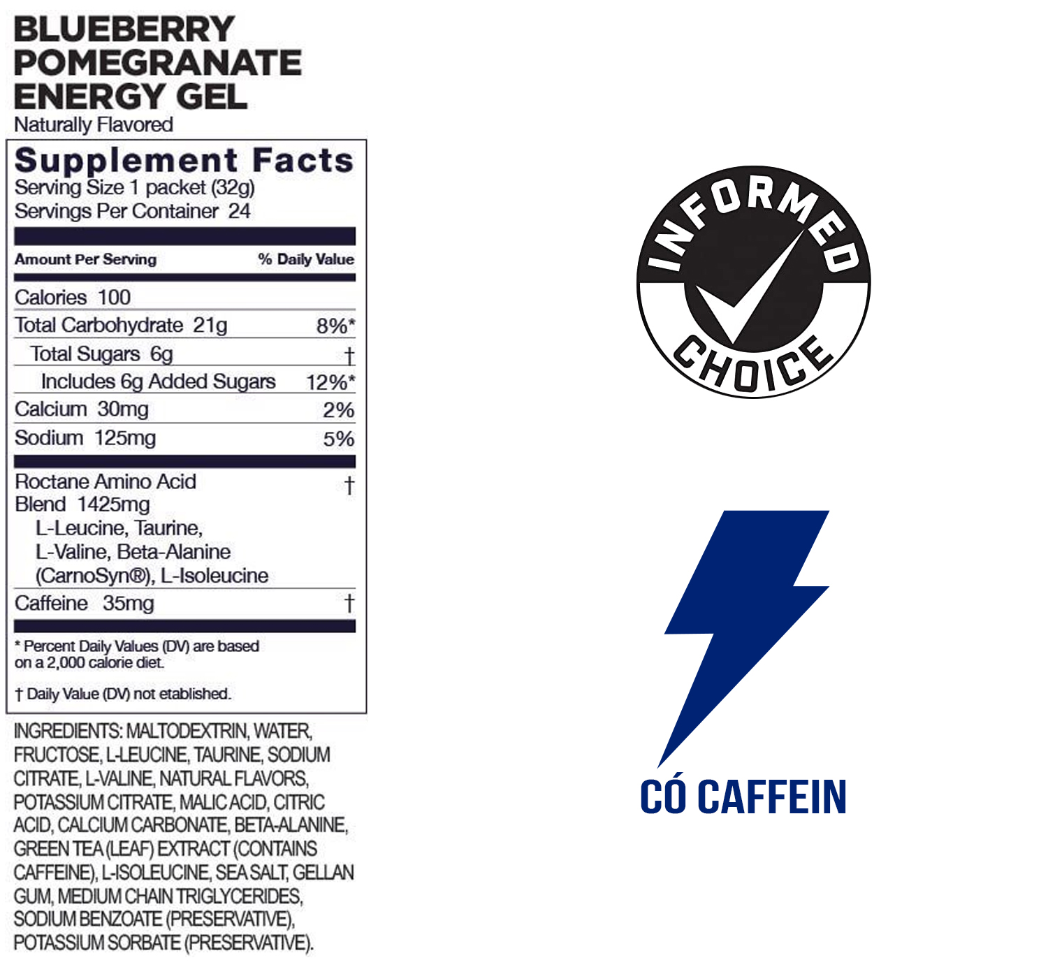 Gel Năng Lượng Gu Energy Roctane Vị Blueberry Pomegranate Combo 6 Gói