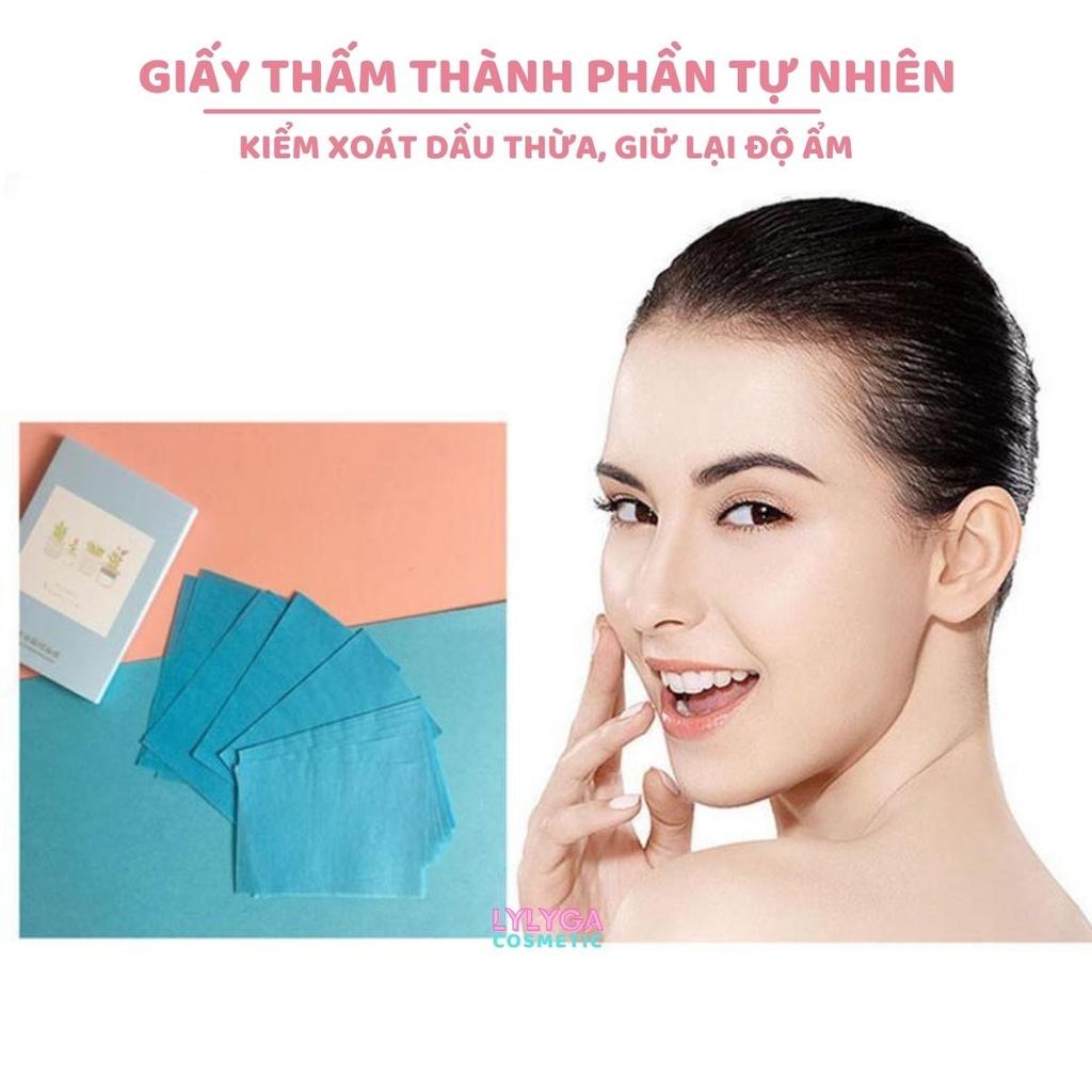 Giấy thấm dầu thấm mồ hôi Hộp 50 Miếng Nội Địa Trung kiểm soát dầu thừa hút dầu trên da hiệu quả DC08