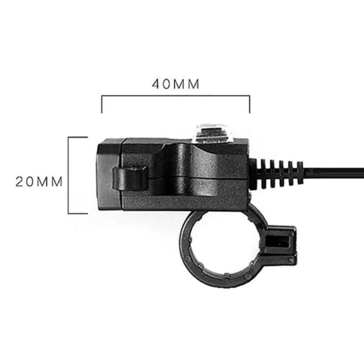 Sạc điện thoại lắp xe máy 2,1A 12V (SẠC NHANH) Green Networks Group