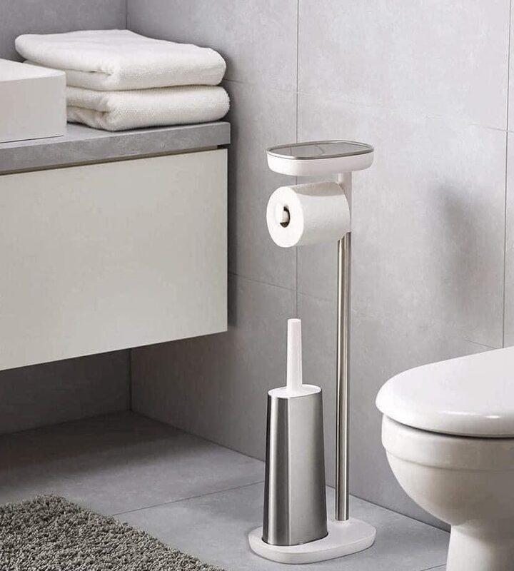 Kệ Để Giấy Vệ Sinh Và Hộp Đựng Cọ Rửa Bồn Cầu Toilet Joseph Joseph, Bộ Dụng Cụ Nhà Tắm, Vệ Sinh Bồn Cầu, Nhập Đức