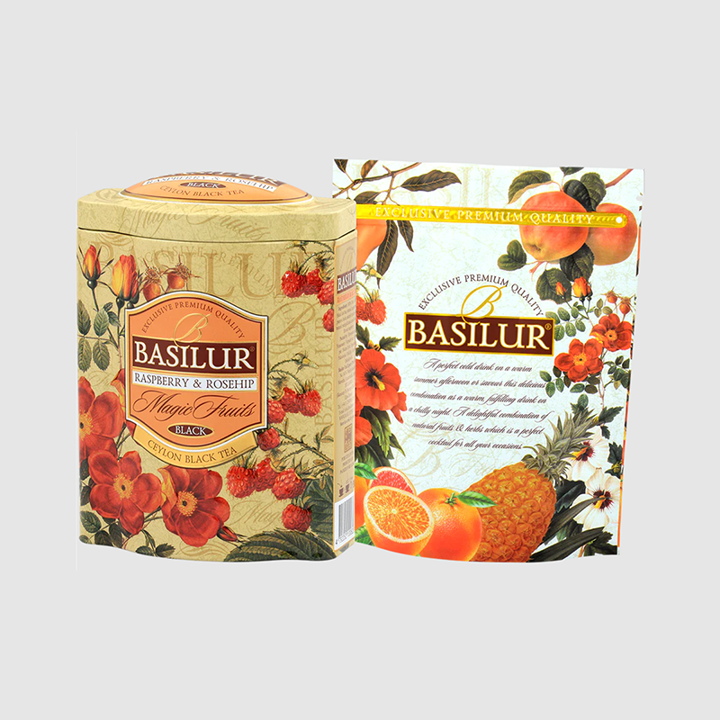Trà đen Ceylon Basilur cao cấp vị Dâu rừng và nụ tầm xuân - 100g