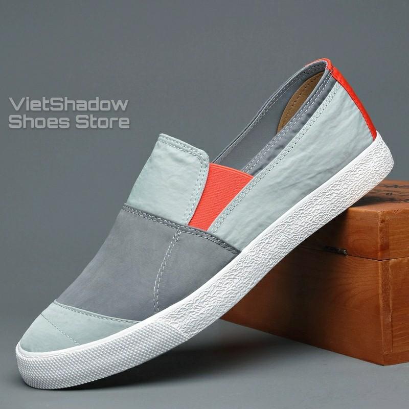 Slip on nam - Giày lười vải nam cao cấp BAODA - Vải polyester 3 mẫu pha màu tuyệt đẹp - Mã 20036