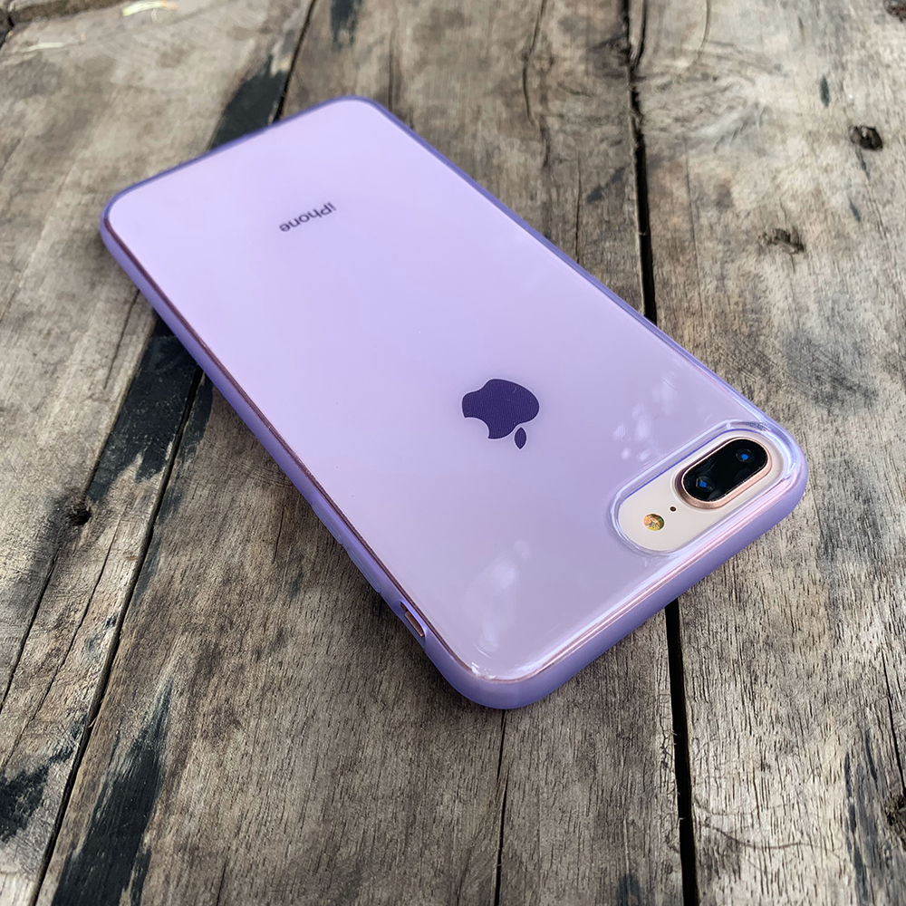 Ốp lưng dẻo cao cấp dành cho iPhone 7 Plus / iPhone 8 Plus - Màu tím mờ