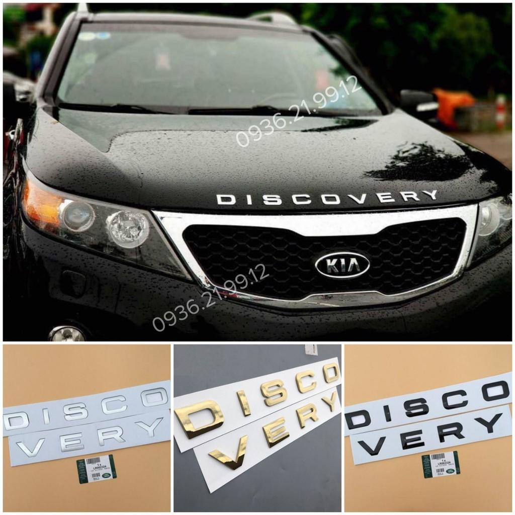 Bộ Tem Nổi 3D Chữ DISCOVERY Sang Trọng Trang Trí Xe Hơi Ô Tô