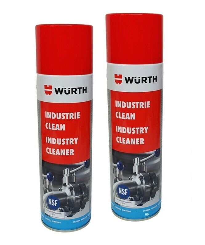 Chai Xịt Tẩy Keo Dính, Keo Dán Decal Wurth Industry Cleaner 500ml 0893140