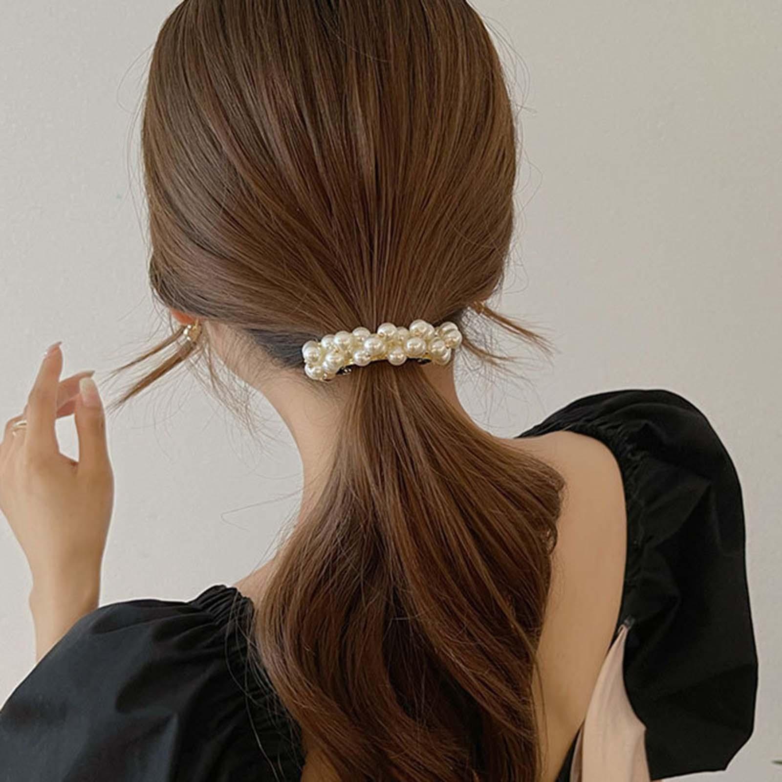 Elegant Pearl Hair Clip for Women Hairpins Accessories Girls Bridal Clips