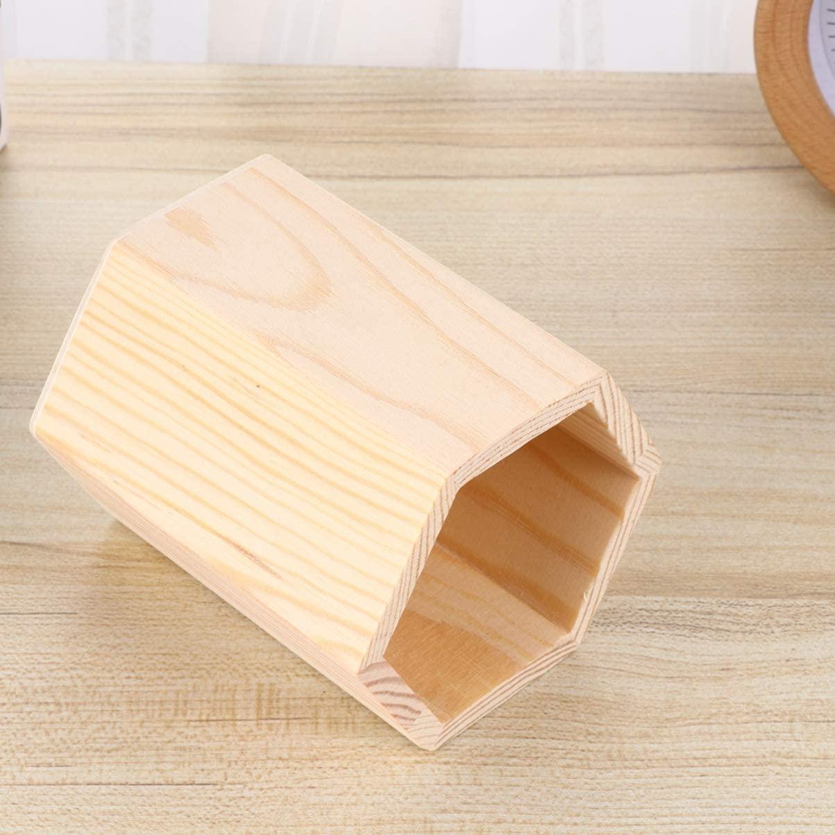 2 Chiếc Bút Gỗ Chưa Hoàn Thành Hộp Đựng Bút Chì Hộp Đựng Văn Phòng Phẩm Văn Phòng